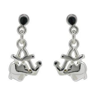 Rhod. sølvørehænger m/tro, håb og kærlighed - Urma.dk