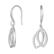 Rhod. sølvørehænger øjne m/cz - Urma.dk