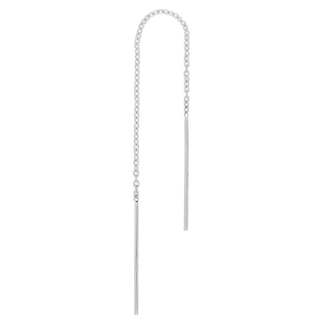 Rhod. sølvørekæde PIERCE52 1 stk. - Urma.dk