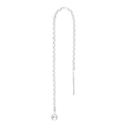 Rhod. sølvørekæde PIERCE52 1 stk. - Urma.dk