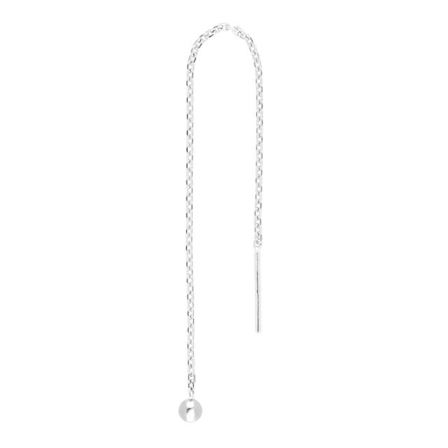 Rhod. sølvørekæde PIERCE52 1 stk. - Urma.dk