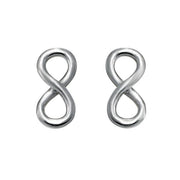 Rhod. sølvørestik ETERNITY52, uendelighedstegn - Urma.dk