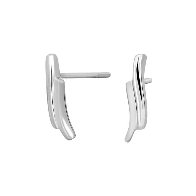 Rhod. sølvørestikker buede stave - Urma.dk