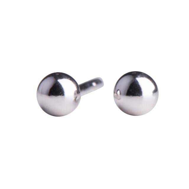 Rhod. sølvørestikker kugle 2mm - Urma.dk