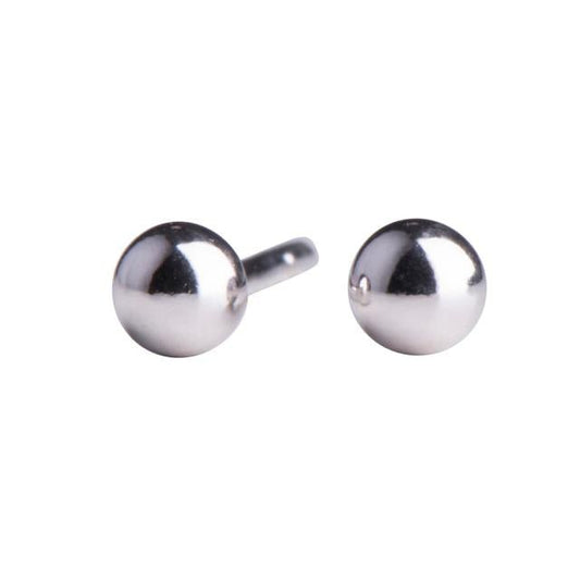 Rhod. sølvørestikker kugle 2mm - Urma.dk