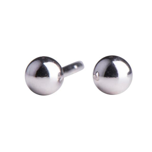 Rhod. sølvørestikker kugle 3mm - Urma.dk