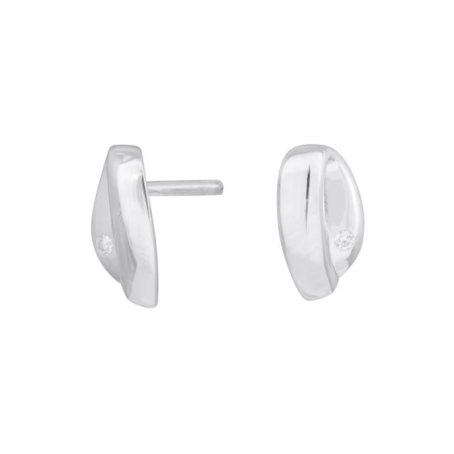 Rhod. sølvørestikker m/cz - Urma.dk