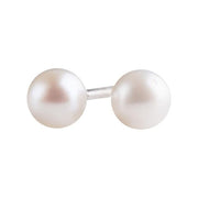 Rhod. Sølvørestikker m/ferskvandsperle 3mm - Urma.dk