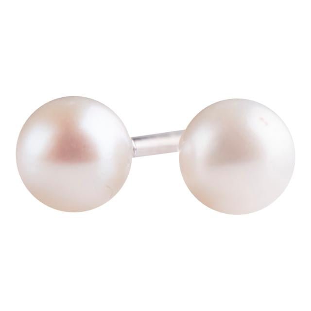 Rhod. sølvørestikker m/ferskvandsperle 4 mm - Urma.dk