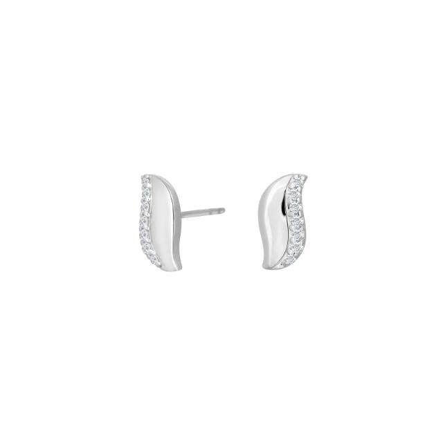 Rhod. sølvørestikker øje m/cz - Urma.dk