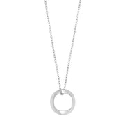 Rhod. sølvvedhæng inkl. kæde - Urma.dk