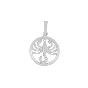 Rhod. sølvvedhæng SKORPIONEN 12mm - Urma.dk