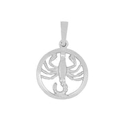 Rhod. sølvvedhæng SKORPIONEN 15mm - Urma.dk