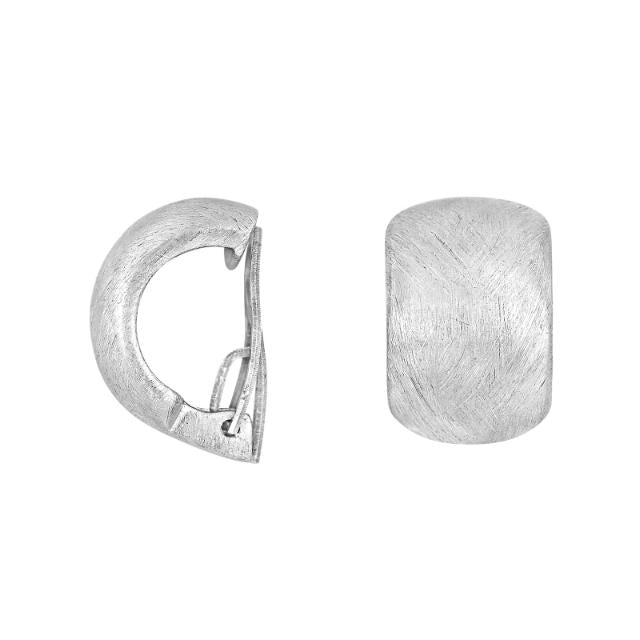 Rhod. sølv mat system-clips Mimi 17x12mm