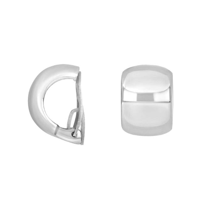 Rhod. sølv system-clips Mimi 17x12mm