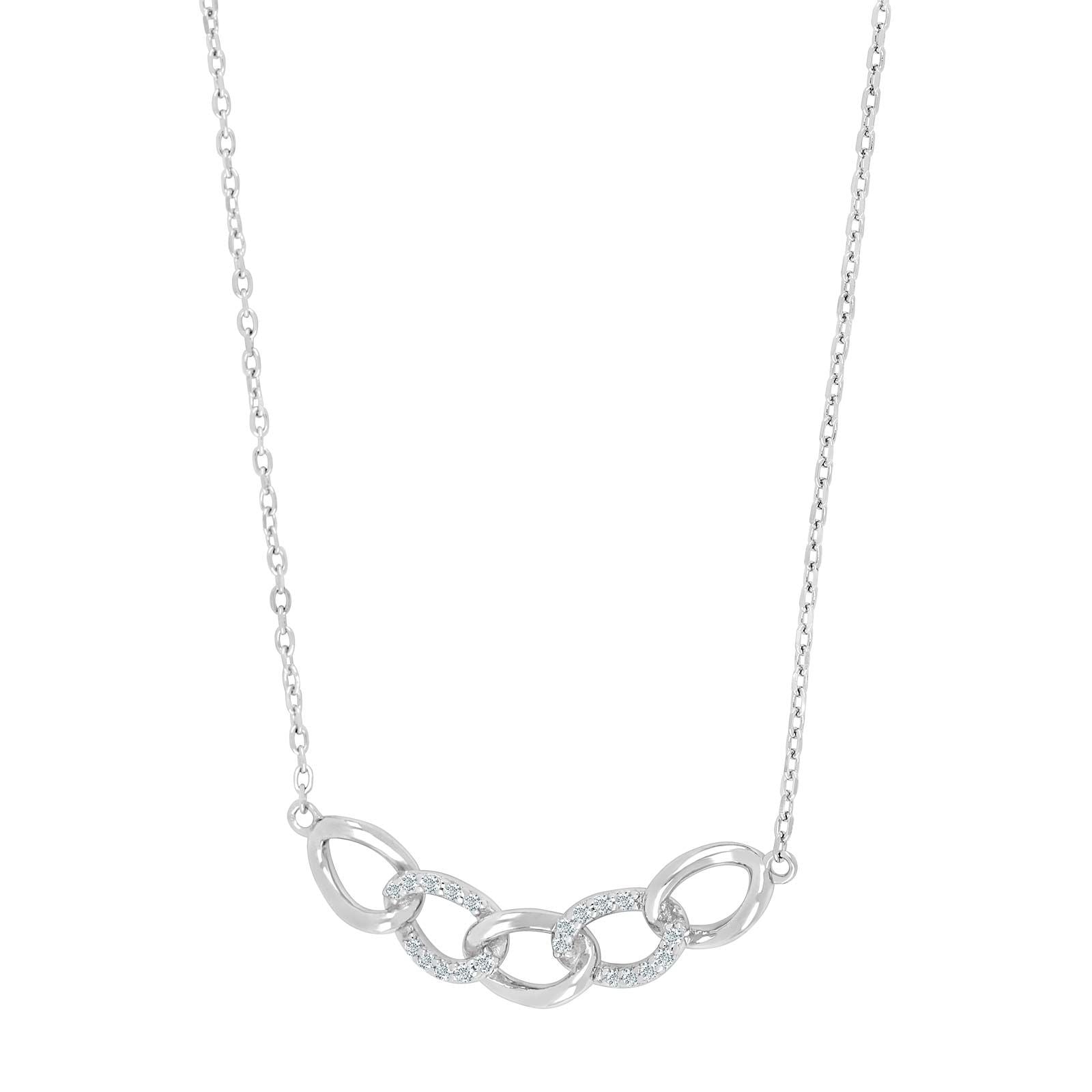 Rhodineret sølv halskæde JASMINNOR - Urma.dk