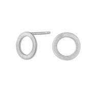 Rhodineret sølvørestik, cirkel 9mm - Urma.dk