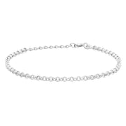 Rhodium silver bracelet PLAIN - Urma.dk