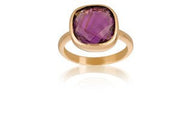 Ring 14 kt m/ amethyst