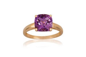 Ring 14 kt m/ amethyst