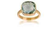 Ring 14 kt m/ blå topaz