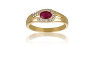 Ring 14 kt m/ rubin