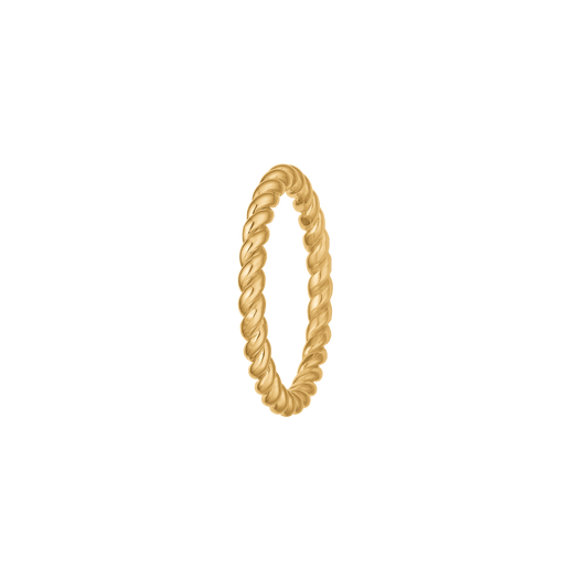 Ring 8 kt, snoet cirkel