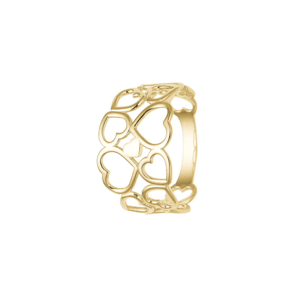 Ring 8kt, hjerter