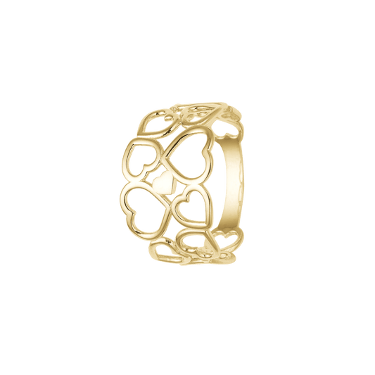 Ring 8kt, hjerter