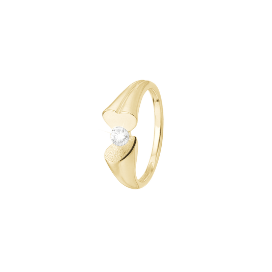 Ring, 8kt, Magiske hjerter