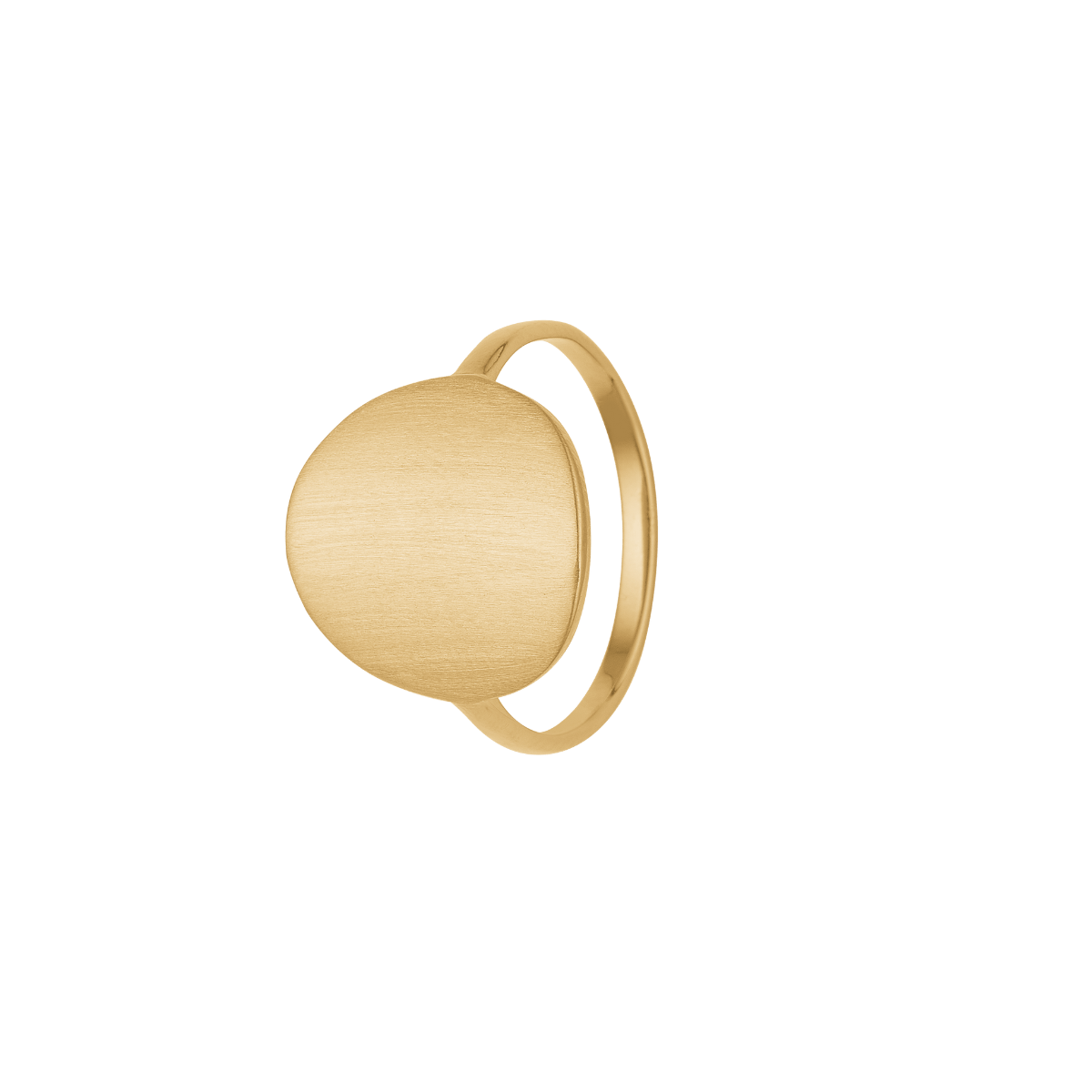 Ring, Cirkel plade, forg sølv - Urma.dk