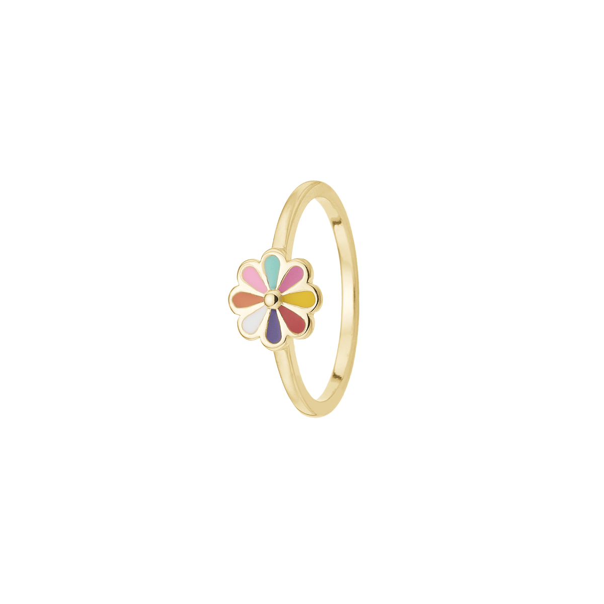 Ring, Colourful Flower, forg. - Urma.dk