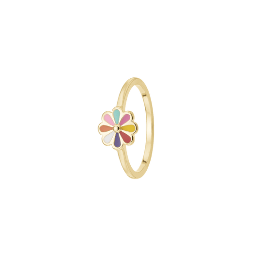 Ring, Colourful Flower, forg. - Urma.dk