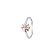 Ring, Colourful Flower, sølv