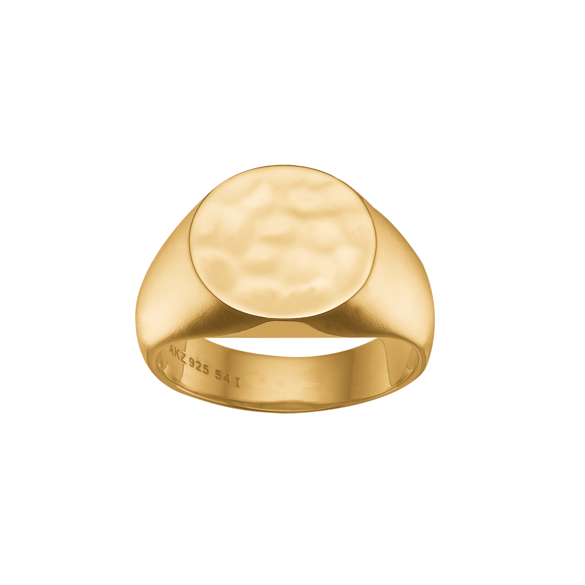Ring forgyldt sølv, Signet - Urma.dk