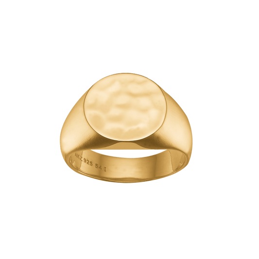 Ring forgyldt sølv, Signet - Urma.dk