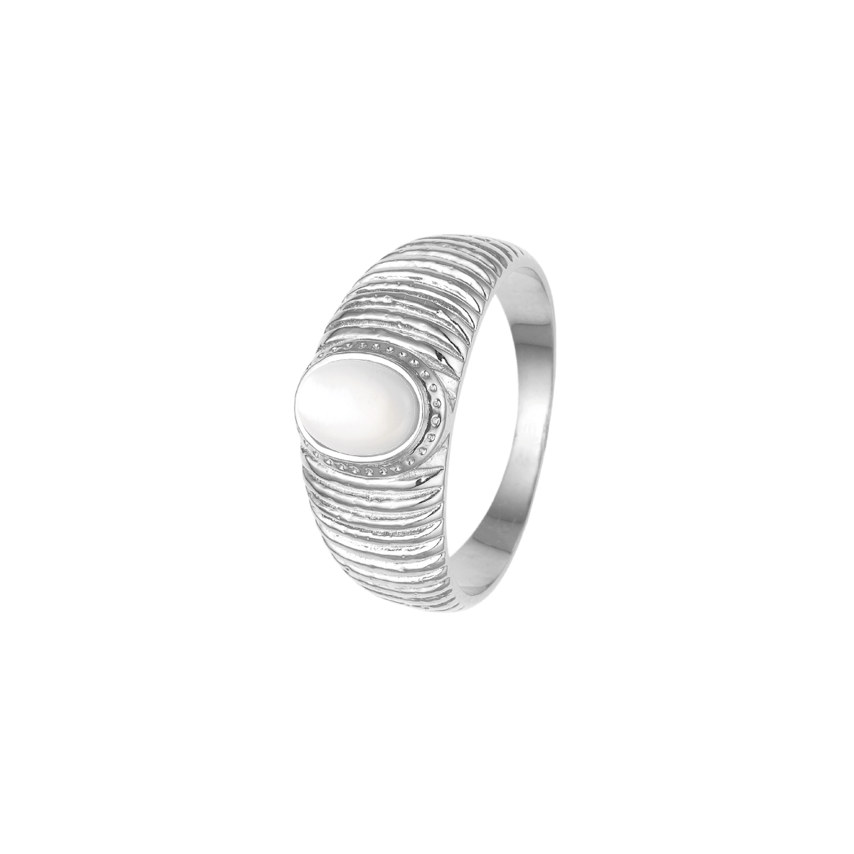 Ring, Perlemor, sølv - Urma.dk