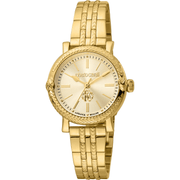 Roberto Cavalli by Franck Muller Dame Rustfrit Stål Guldfarvet Ur RV1L193M0051 - Urma.dk
