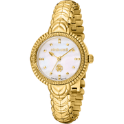 Roberto Cavalli by Franck Muller Dame Rustfrit Stål Guldfarvet Ur RV1L203M0051 - Urma.dk