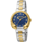 Roberto Cavalli by Franck Muller Dame Rustfrit Stål Guld/Sølvgrå Ur RV1L190M0071 - Urma.dk