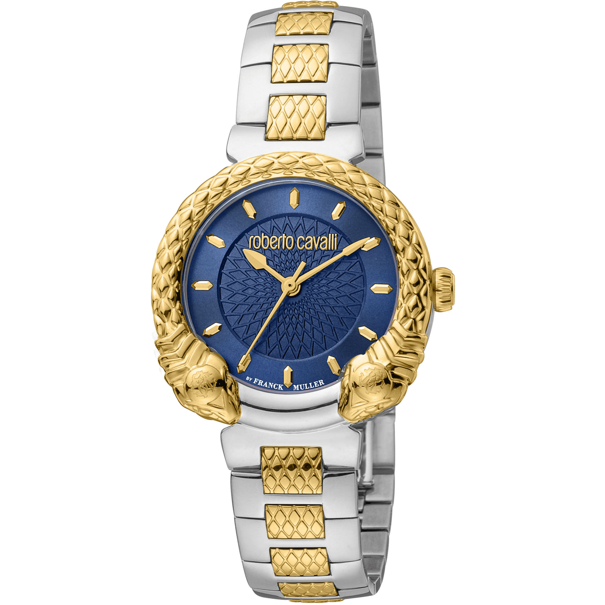 Roberto Cavalli by Franck Muller Dame Rustfrit Stål Guld/Sølvgrå Ur RV1L190M0071 - Urma.dk