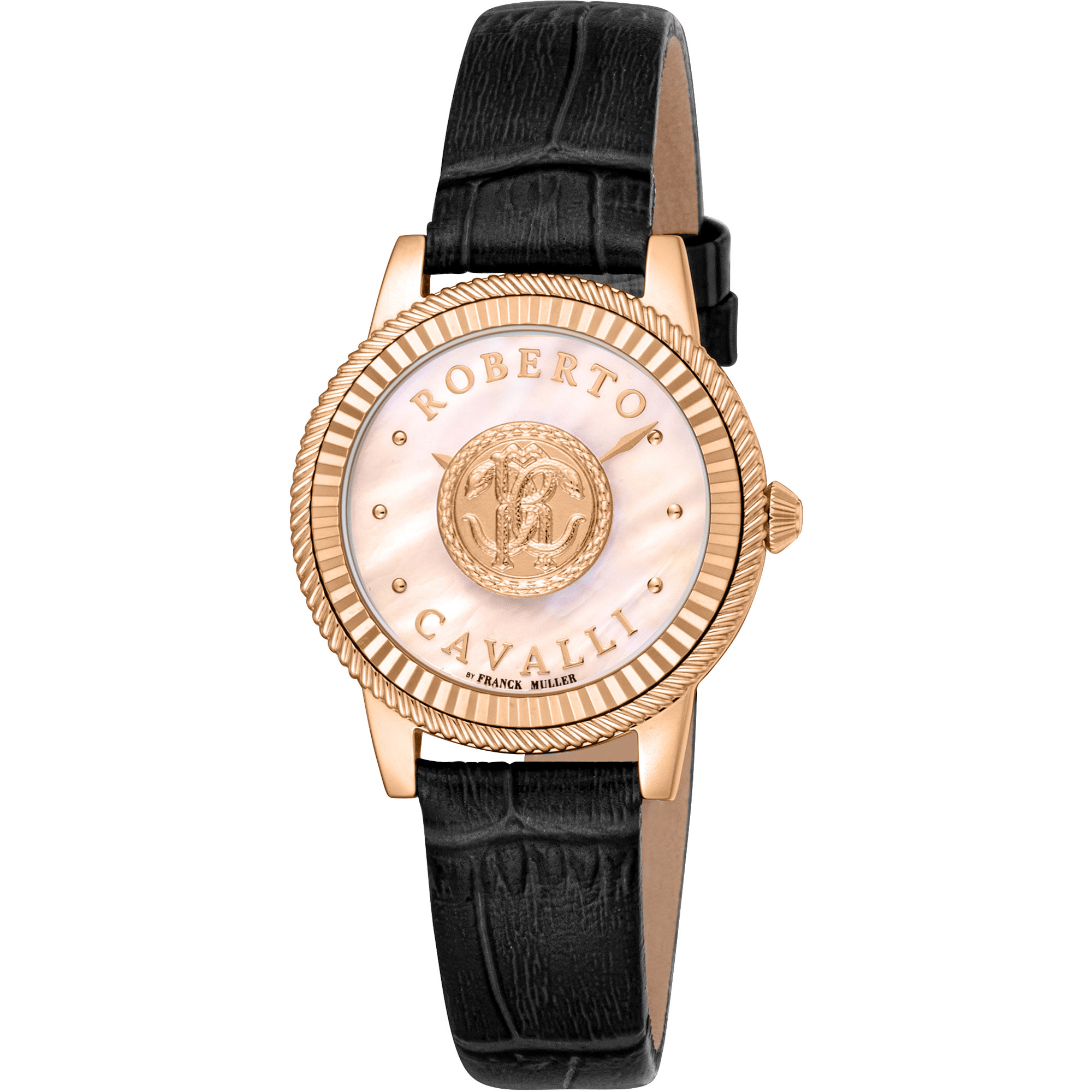 Roberto Cavalli by Franck Muller Dame Rustfrit Stål Rosaguld Ur RV1L228L0021 - Urma.dk
