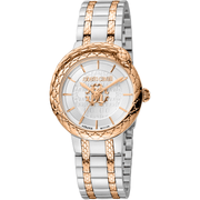 Roberto Cavalli by Franck Muller Dame Rustfrit Stål Rose Gold/Sølvgrå Ur RV1L189M0091 - Urma.dk