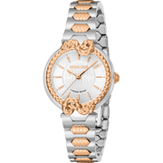 Roberto Cavalli by Franck Muller Dame Rustfrit Stål Rose Gold/Sølvgrå Ur RV1L214M0071 - Urma.dk