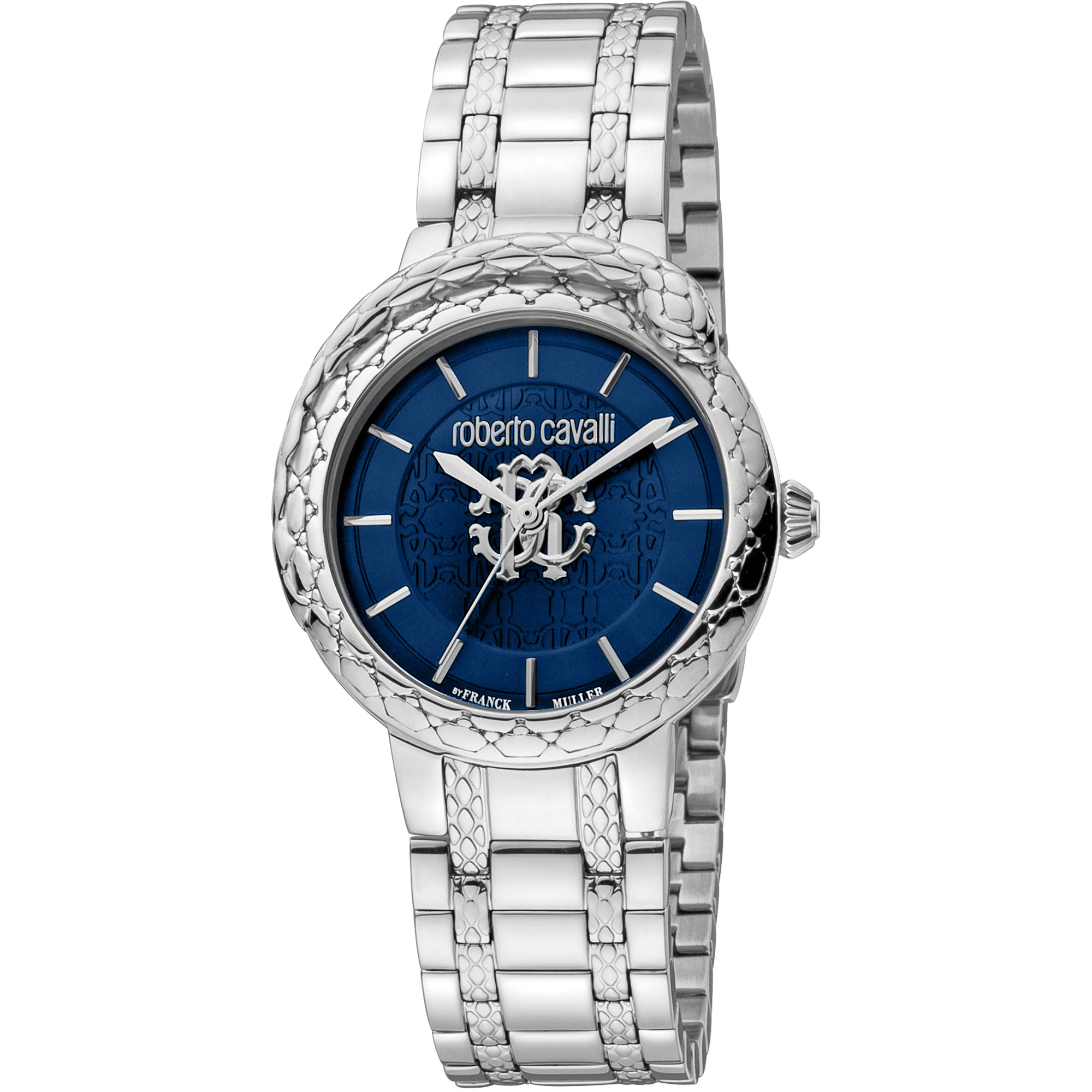 Roberto Cavalli by Franck Muller Dame Rustfrit Stål Sølvgrå Ur RV1L189M0031 - Urma.dk
