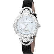 Roberto Cavalli by Franck Muller Dame Rustfrit Stål Sølvgrå/Hvid Ur RV1L165L0011 - Urma.dk
