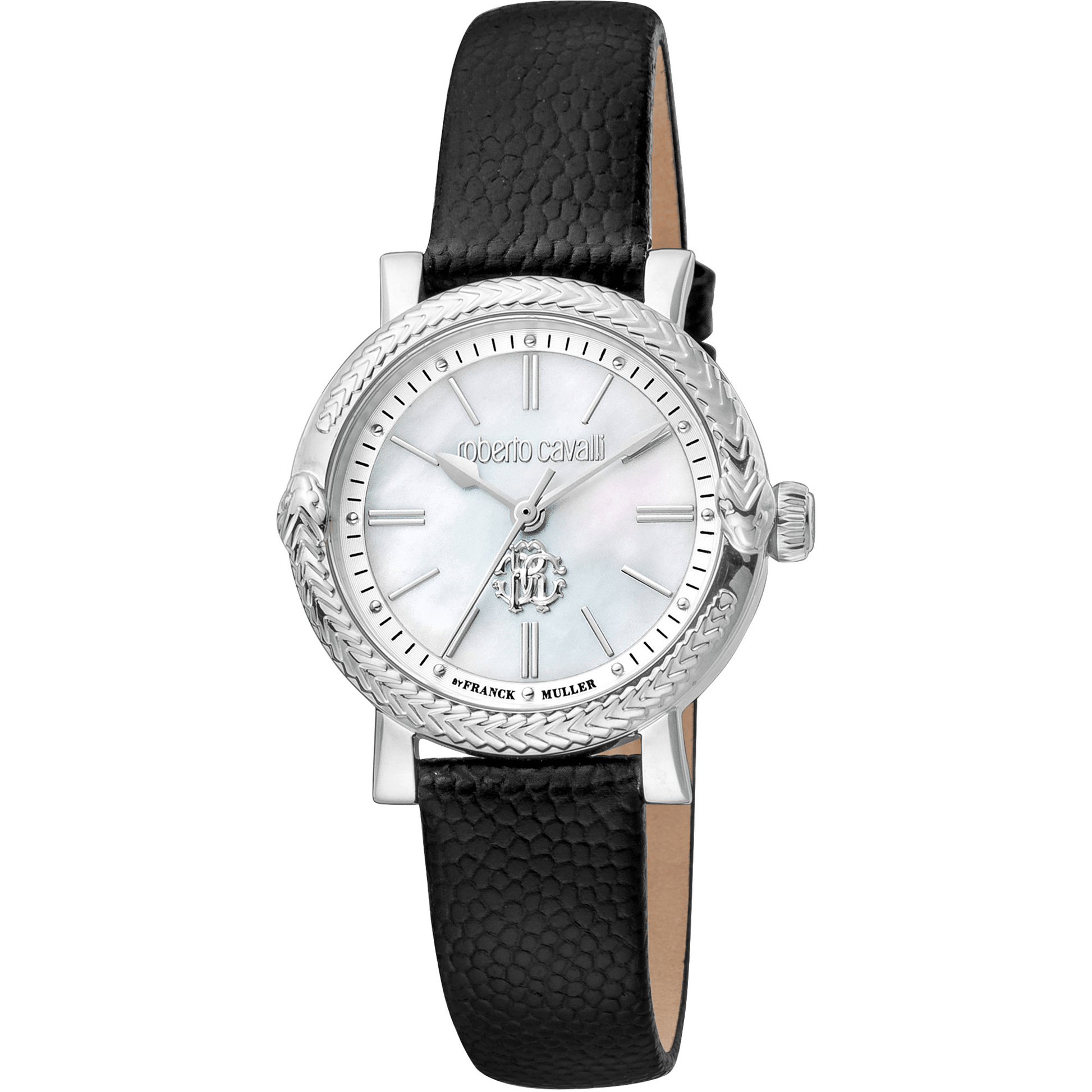 Roberto Cavalli by Franck Muller Dame Rustfrit Stål Sølvgrå/Hvid Ur RV1L193L0011 - Urma.dk