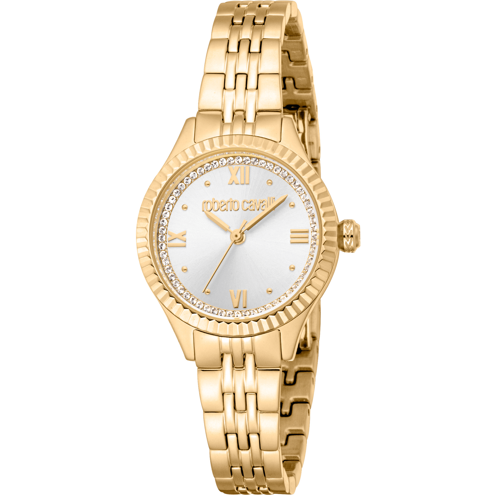 Roberto Cavalli Dame Rustfrit Stål Guld Ur RC5L124M0055 - Urma.dk