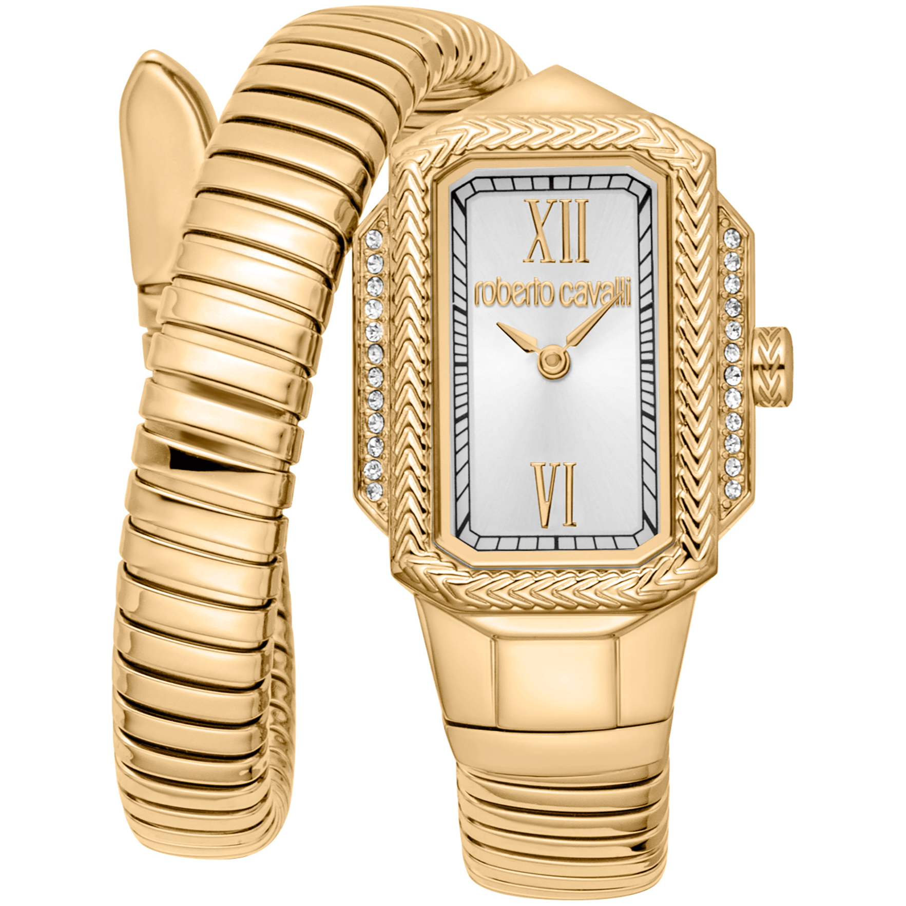 Roberto Cavalli Dame Rustfrit Stål Guldfarvet Ur RC5L115M0035 - Urma.dk