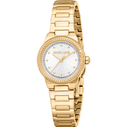 Roberto Cavalli Dame Rustfrit Stål Guldfarvet Ur RC5L117M0025 - Urma.dk